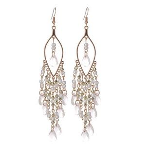 4/$15💞 Boho White Gold Long Dangle Earrings